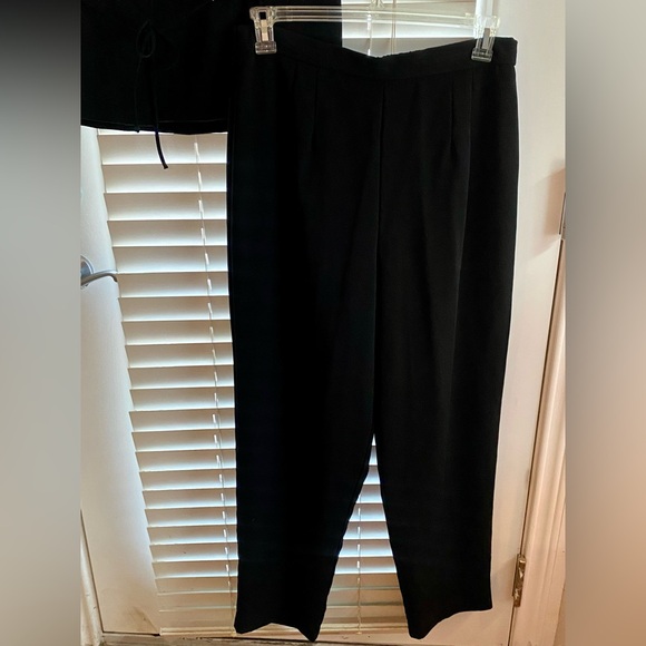 Vintage Dani Max Black Women's 2 Piece Pant Suit - EUC - Size 14 - Picture 4 of 9